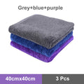 3/5/10Pcs Car Wash Microfiber Towel Cleaning Drying Car Polishing Cloth Soft Edgeless Car Detailing Waxing Towel 40X40CM 350GSM