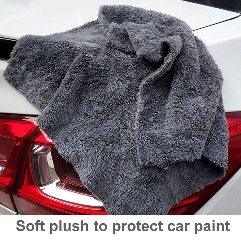 3/5/10Pcs Car Wash Microfiber Towel Cleaning Drying Car Polishing Cloth Soft Edgeless Car Detailing Waxing Towel 40X40CM 350GSM