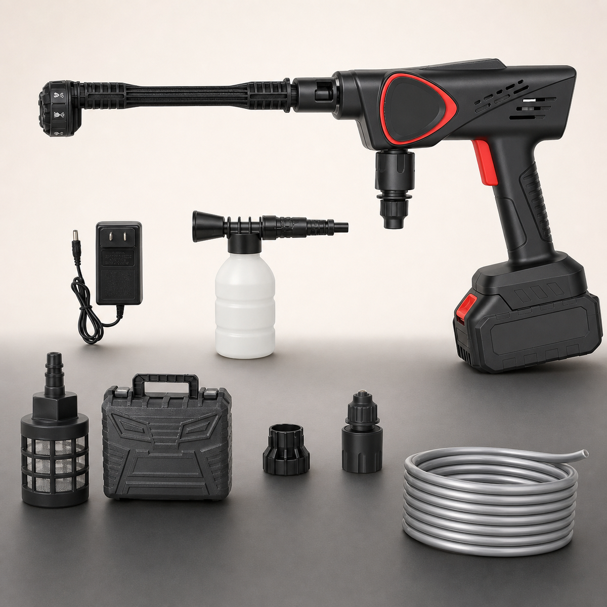 SurgeWash black cordless pressure washer complete kit